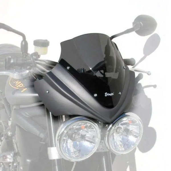 Ermax Ermax nose fairing | graphite matte grey with dark smoke screen | triumph street triple 675 r 2009>2011